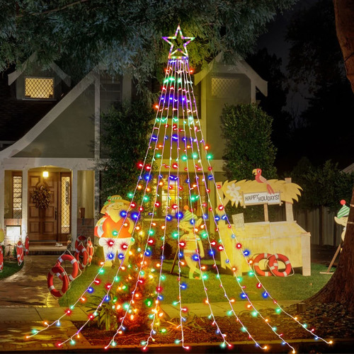 Guirnalda Luz Estrella Para Decoracion Navidad Al Aire Libre