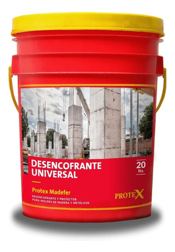 Madefer Desencofrante Universal 20 L Protex Acabado Mate Color Amarillo