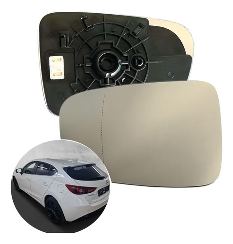 Luna Espejo Izquierda Compatible Con Mazda 3 2014-2018