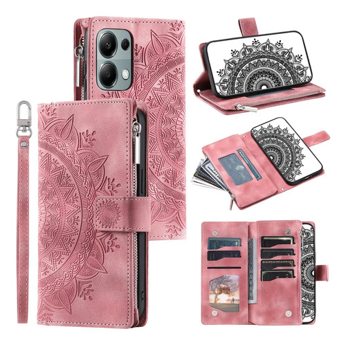 Funda De Piel Con Tapa Para Tarjetas Y Cartera .