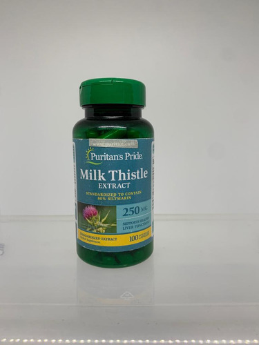 Vence Jun2023 Milk Thistle  250mg - 100 Uds Puritan's Sabor Sin Sabor