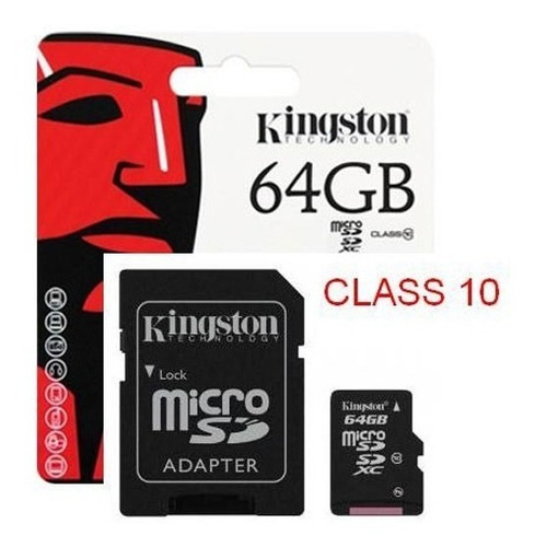 Memoria Micro Sdxc 64gb Kingston Sdcs/64gb Class 10 3,0