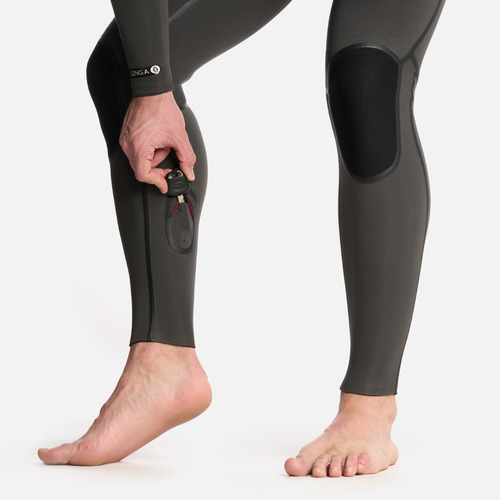 Traje De Surf Hombre Lenga 6:5:4 Gris Grafito Haka Honu