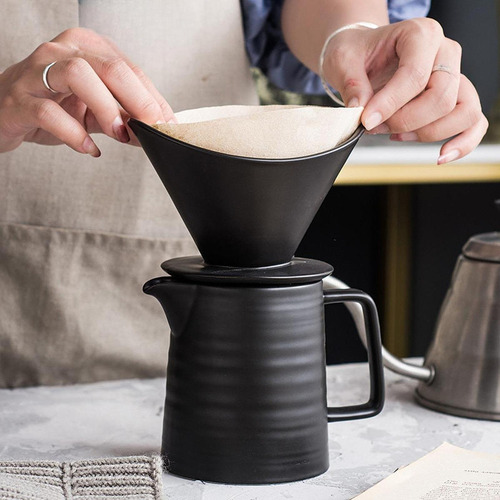 New.. Juego De Cafetera De Vertido, Hecha A Mano, Cafetera