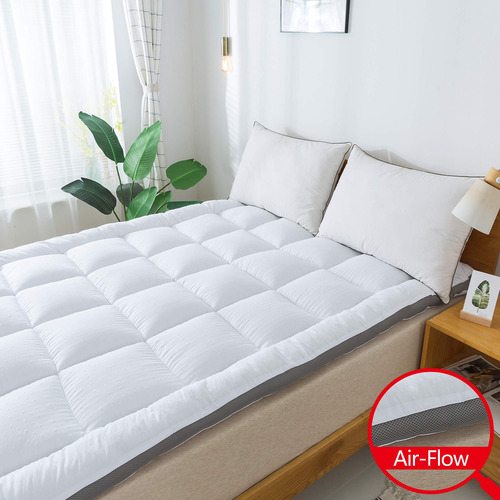 Cubrecolchón 3d Con Flujo De Aire Y Almohada De Pluma Altern