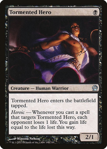 Carta Magic Tormented Hero X4 Unidades Playset Theros