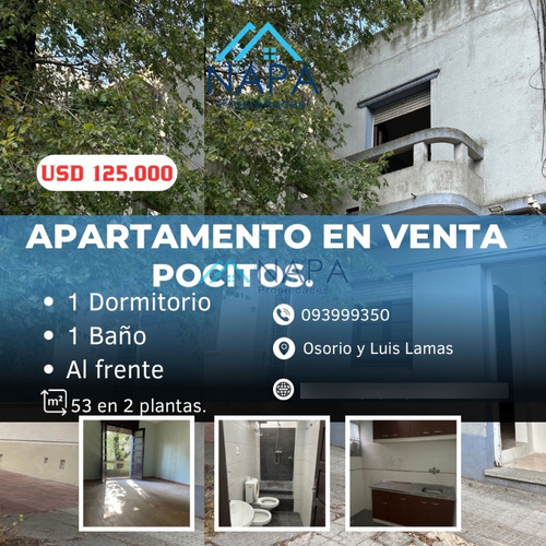  Apartamento En Venta En Pocitos, Tipo Casita De 1 Dormitorio.