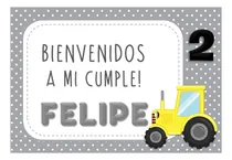Comprar Kit Imprimible Básico Cumple Tractores #13 Tractor Amarillo