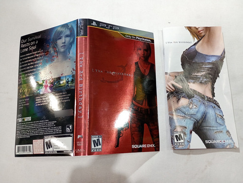 The 3rd Birthday Portada/ Manual Psp / Playstation Portable (Usado)
