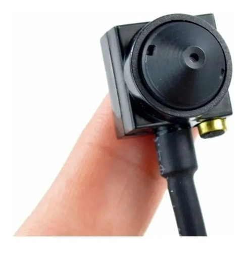 Mini Câmera Pinhole Para Cftv Com Áudio Hd Espiã Ahd - Dvr Cor Preto