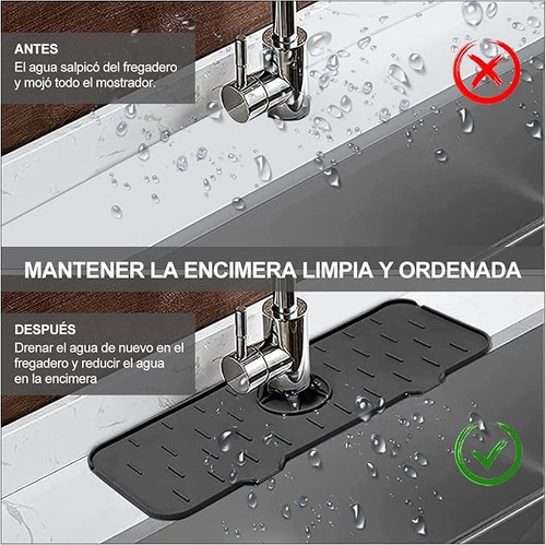 Tapete Escurridor De Grifo Tarja Lavatrastes Fregadero