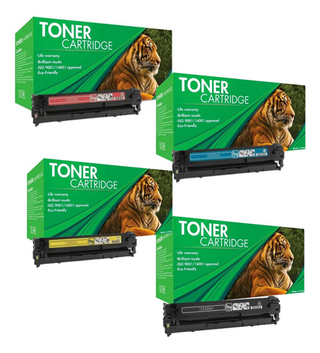 Kit 4 Toner 125a 128a 131a Cf210 Ce320 Cb540 Crg-116/316/71