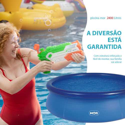 Piscina Inflável Redondo Pvc Reforçado Mor 2400 Litros