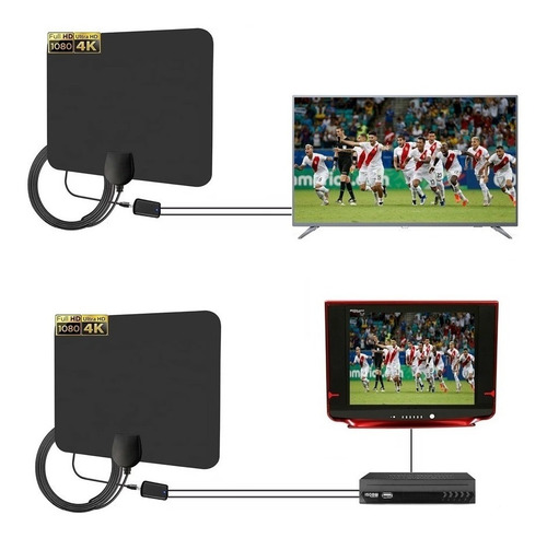 Imagen 3 de 9 de Antena Full Hd Uhf Con Amplificador De Señal