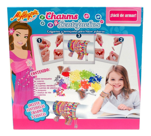 Imagen 3 de 4 de Lentejuelas Y Charms Mi Alegría