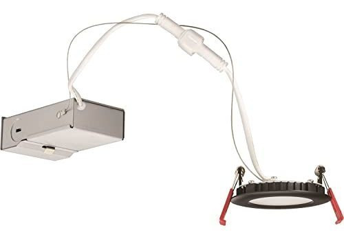 Luz Empotrada Led 8w 3puLG Ultra Delgada, 3000k, Negra