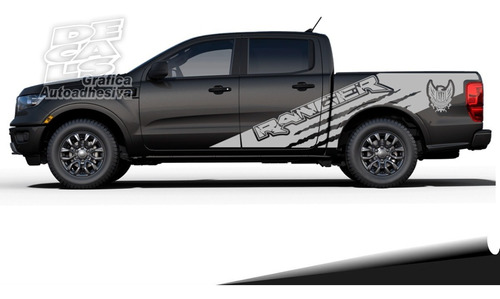 Calco Ford Ranger 2014 - 2018 Monst Army Juego Con Portón