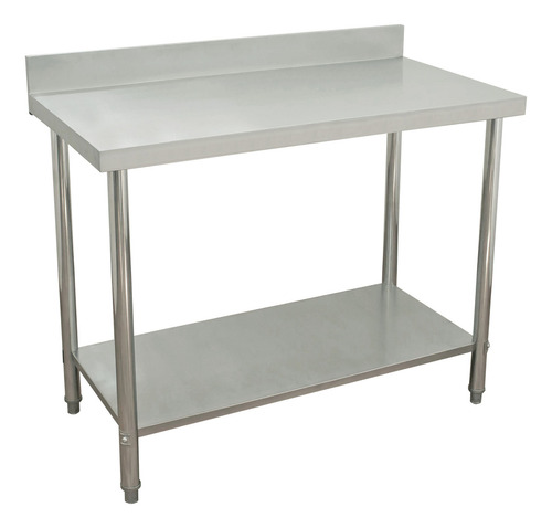 Mesa Acero Inoxidable 100% A Pared 100x60x85 Marca Mindejal
