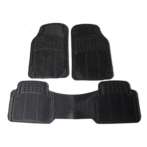 Alfombra Piso De Goma Auto Universal 3 Piezas Camello