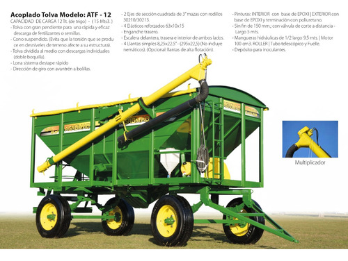 Acoplado Tolva Para Semillas Y Fertilizantes - A. T. F. 12