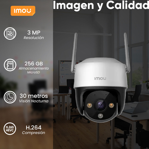 Imou Camara De Seguridad Wifi Mini Pt Cobertura 355° Ipc-k7c