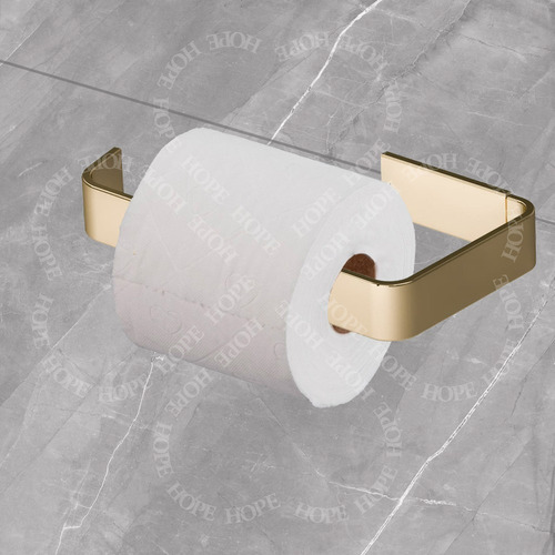 Imagem 5 de 7 de Kit Acessorios Ss Peças Dourado 4 Peças Banheiro Lavabo