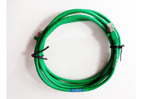 25 Patch Cord Cat6 Utp Verde E Preto Amp 1,5 Metros (Usado)