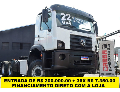 Vw 33460 6x4 2022 Ent De R$ 200.000.00 + 36x R$ 7.350.00