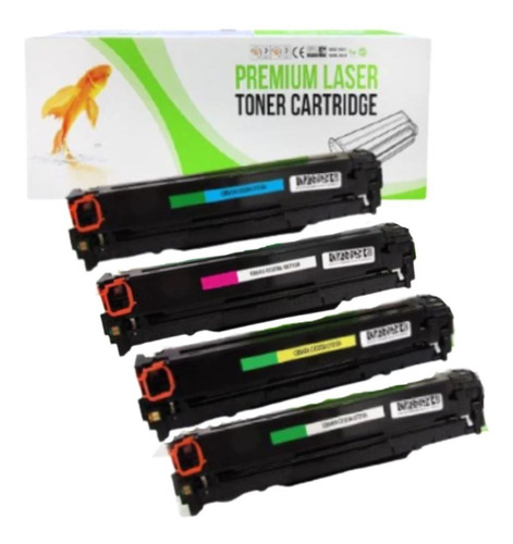 Pack 4 Toner Generico 125a 128a 131a Cf210 Ce320 Cb540