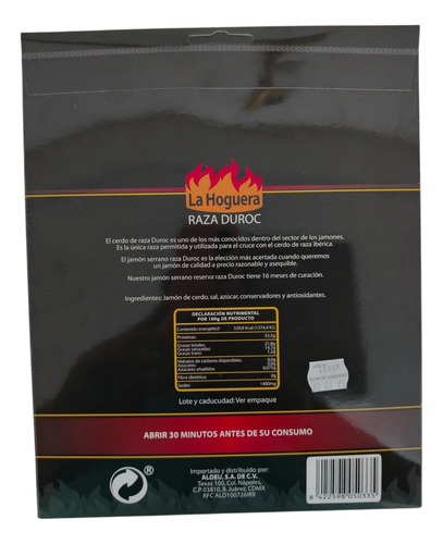 Pack 5 Pz De Jamón Serrano La Hoguera Reducido En Sal