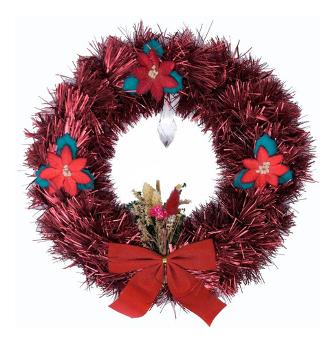 Corona Navidad 30 Cm Decorada #668