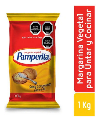 Margarina Bolsa Pamperita 1 Kg(4uni) Super