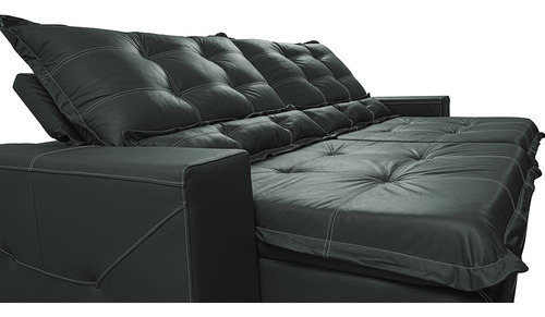 Cama inBox Toro Sofá Cinza Liso