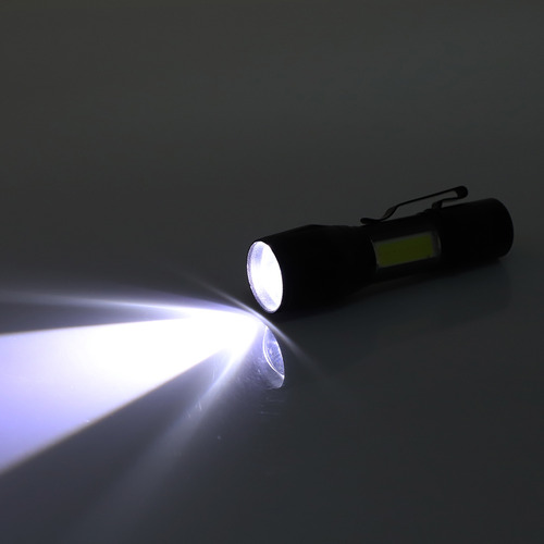 Linterna Portátil, Ligera, Recargable Por Usb, Led Cob