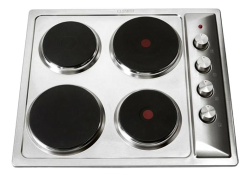 Imagen 1 de 2 de Anafe eléctrico Clever 114 plateado 220V