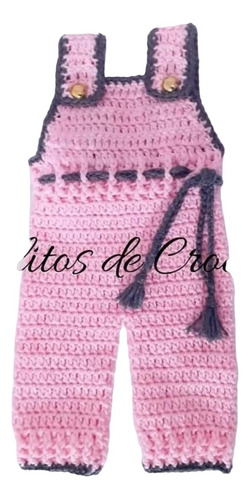 Jardinero Tejido A Crochet Para Bebes Y Niños