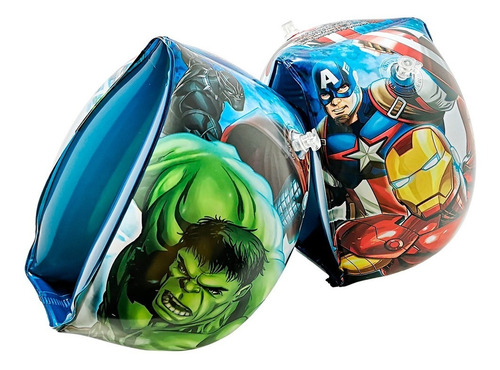 1 Par Boia De Braço Infantil Vingadores P/ Piscina Avengers