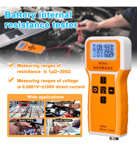 Testador Portátil De Resistência Interna E Tensão Da Bateria