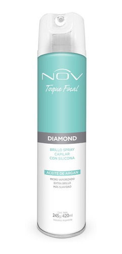 Spray Capilar Nov Diamond Toque Final Con Silicona Y Argan