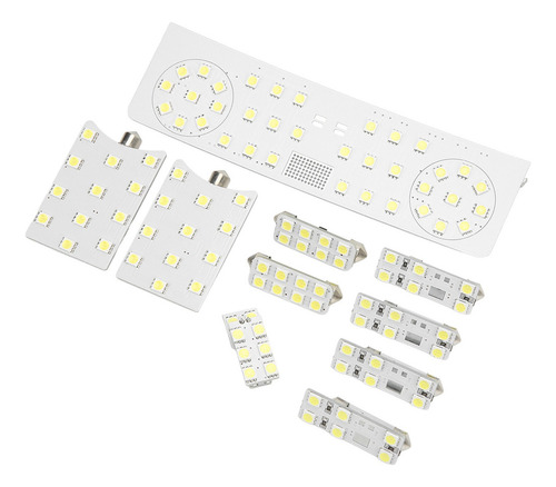Luz Interior Del Coche 10pcs/set Smd 108leds Lectura Blanco