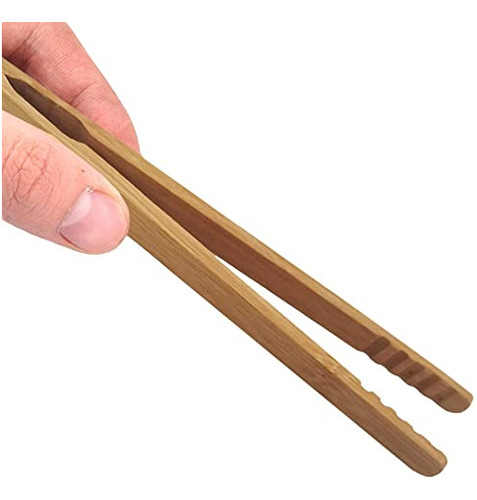 Pinzas De Bambu Para Tostadas De Madera, Pinzas De Cocina Pa