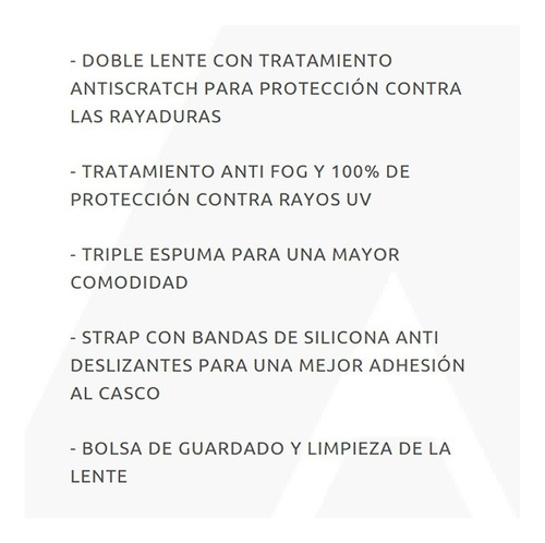 Imagen 2 de 5 de Antiparras Ombak Mavericks Negro Green Fire Ski Snowboard