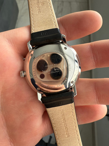 Reloj Junghans Automatico Negro Plateado Blanco (Usado)