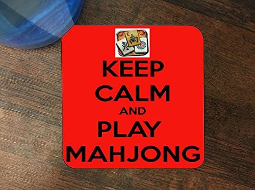 Keep Calm And Play Mahjong Silicona Bebida Posavaso 4 Unidad