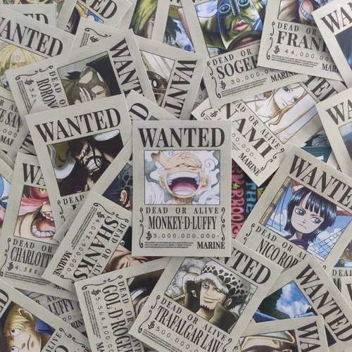 Imagen 1 de 9 de Combo Mini Wanted Mugiwara X 39 One Piece - Animeras