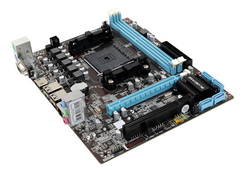 Placa Mãe Bluecase Socket Fm2+ Fm2 Ddr3 Hdmi Rede Gigabit Cor Marrom-escuro