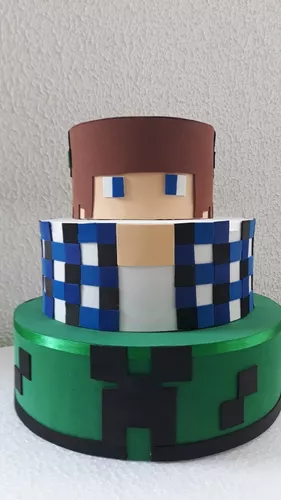 Minecraft Bolo Fake em Eva