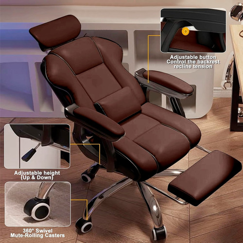 Silla Gerencial Apoyo Lumbar Y Pies Reclinables