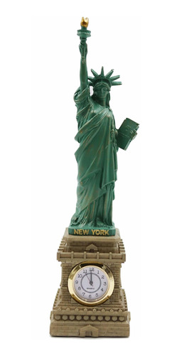 Estatua Libertad Reloj 8  Verde