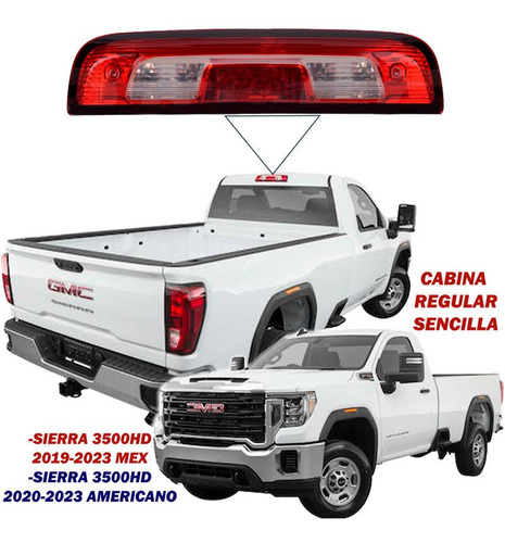 Calavera Luz Stop Sierra 3500 Cab Reg Eeuu 2023